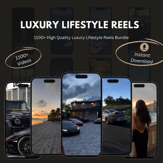 1100+ Luxury Lifestyle Videos + FREE Viral Content Calendar